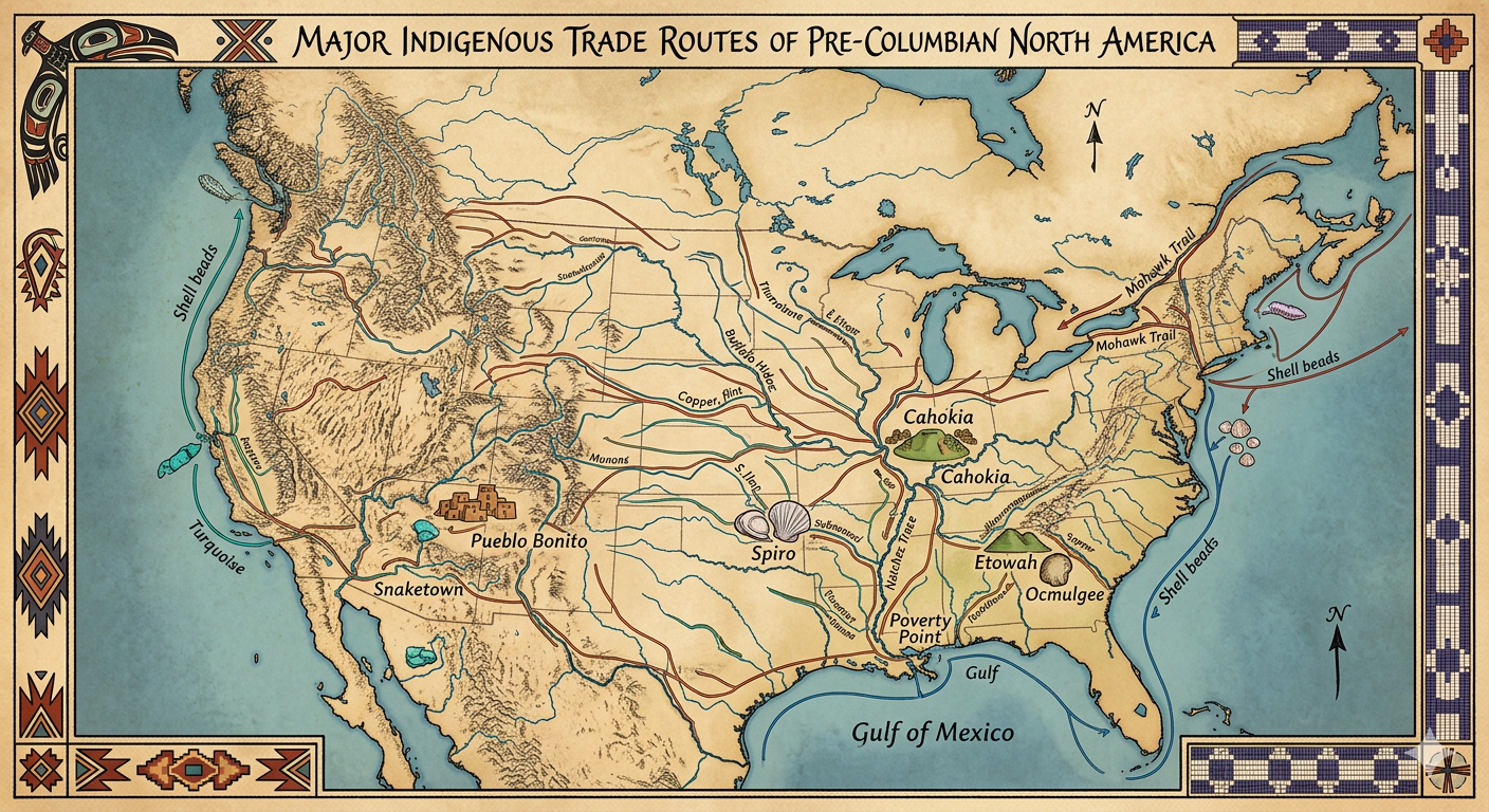 Indigenous Trade Routes Map